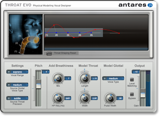 Antares THROAT-EVO Physical Modeling Vocal Designer Plug-in (Mac, PC) THROAT-EVO