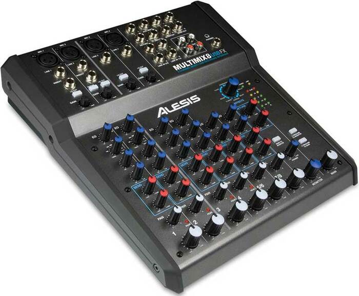 Alesis MultiMix 8 USB FX 8-Channel Mixer With USB And DSP Effects