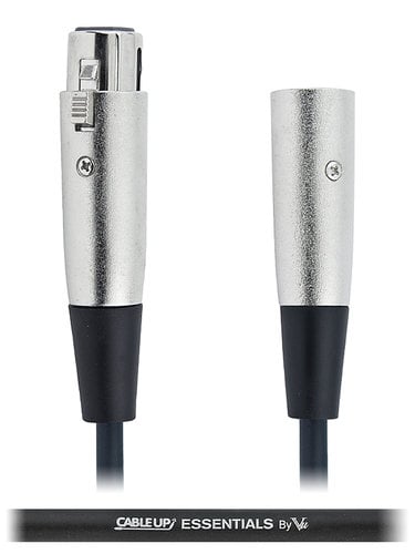Cable Up by Vu XF3-XM3-ES-25 25 ft XLR Male to XLR Female Balanced Microphone Cable XF3-XM3-ES-25