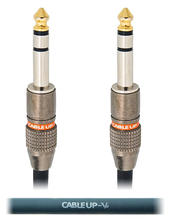 Cable Up by Vu PM3-PM3-1.5 1.5 ft 1/4" TRS Male to Male Balanced Cable PM3-PM3-1.5