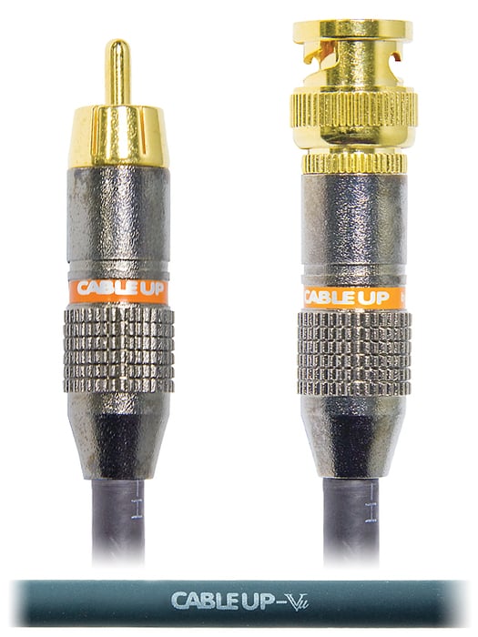 Cable Up RM-BNC-15 15 Ft 75 Ohm RCA Male To BNC Video Cable
