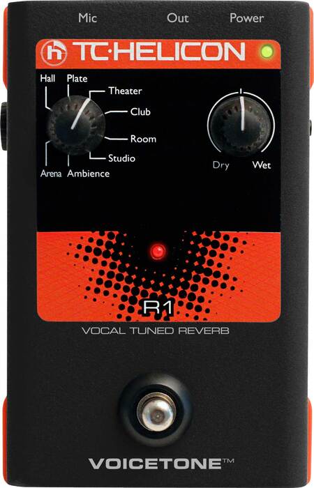 TC Helicon VoiceTone R1 Voice Tuned Reverb Pedal VOICETONE-R1