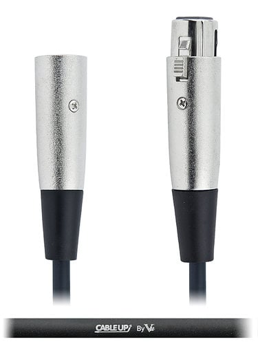 Cable Up by Vu DMX-XX3-3 3 ft 3-Pin DMX Male to 3-Pin DMX Female Cable DMX-XX3-3