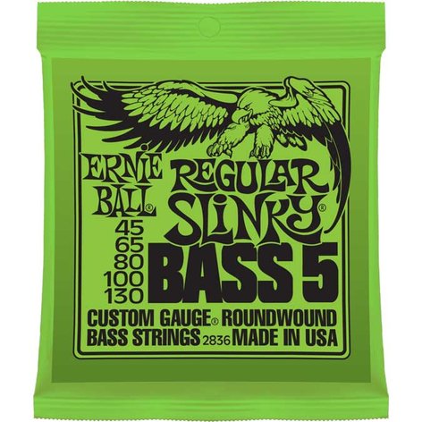 Ernie Ball P02836 Regular Slinky 5-String Electric Bass Strings