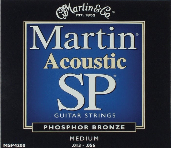 Martin Strings MSP4200 Medium Martin SP Phosphor Bronze Acoustic Guitar Strings