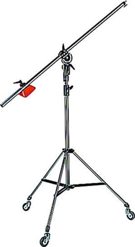 Manfrotto 085BS Heavy Duty Black Light Boom Arm With 008BU Stand And Casters