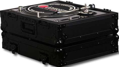 Odyssey FZ1200BL Black Label Series Single Turntable Case for Technics Style 1200 Series Turntables FZ1200BL