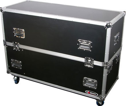 Odyssey FZ2PLASMA42W 53"x41"x22" Dual 42" Flat Screen Monitor Case With Wheels