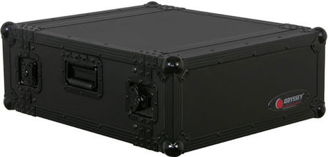 Odyssey FZAR04BL Black Label Series 4 RU Amp Rack Case FZAR04BL