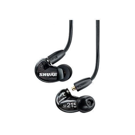 Shure SE215-K Single-Driver Sound Isolating Earphones with Black Housing SE215-K