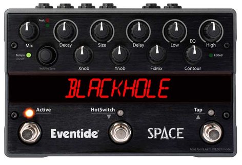 Eventide SPACE Stompbox, Reverb Effects SPACE