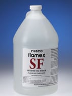 One Gallon of Flamex Flame Retardant for Synthetic Fiber Fabrics