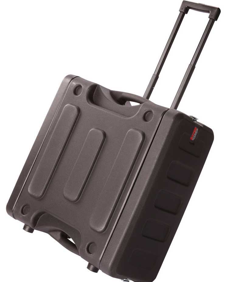 Case, 4U, 19", with Handle & Wheels
