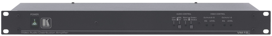 1 x 10 Video Audio Distribution Amplifier