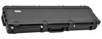 Hardshell Electric Bass Case with Wheels and Layered Foam