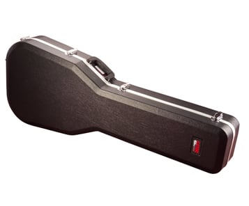 Deluxe Hardshell Molded Electric Guitar Case for Double-Cutaway Guitars