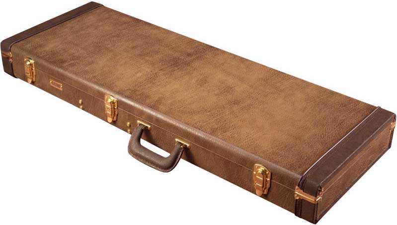 Deluxe Hardshell Vintage-Style Wooden Electric Guitar Case