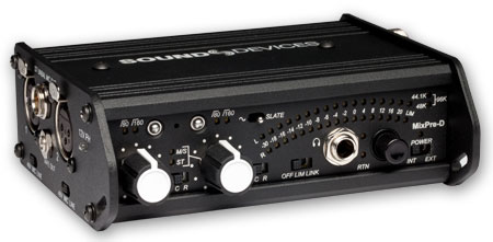 Field Mixer, 2 Channel, Mic Preamp, Battery/External DC Power