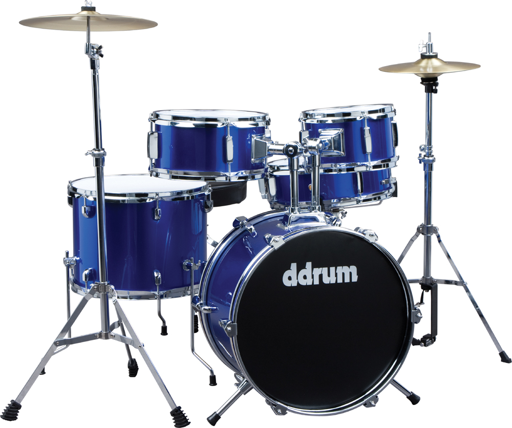 5 Piece Junior Drum Kit with Hardware & Cymbals in Police Blue