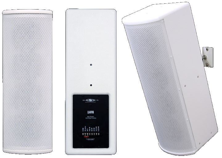 4 x 4.5"125W Line Array Speakers in White