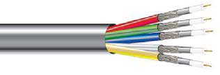 25AWG Miniature RGBHV Coaxial Cable - Plenum, 500'