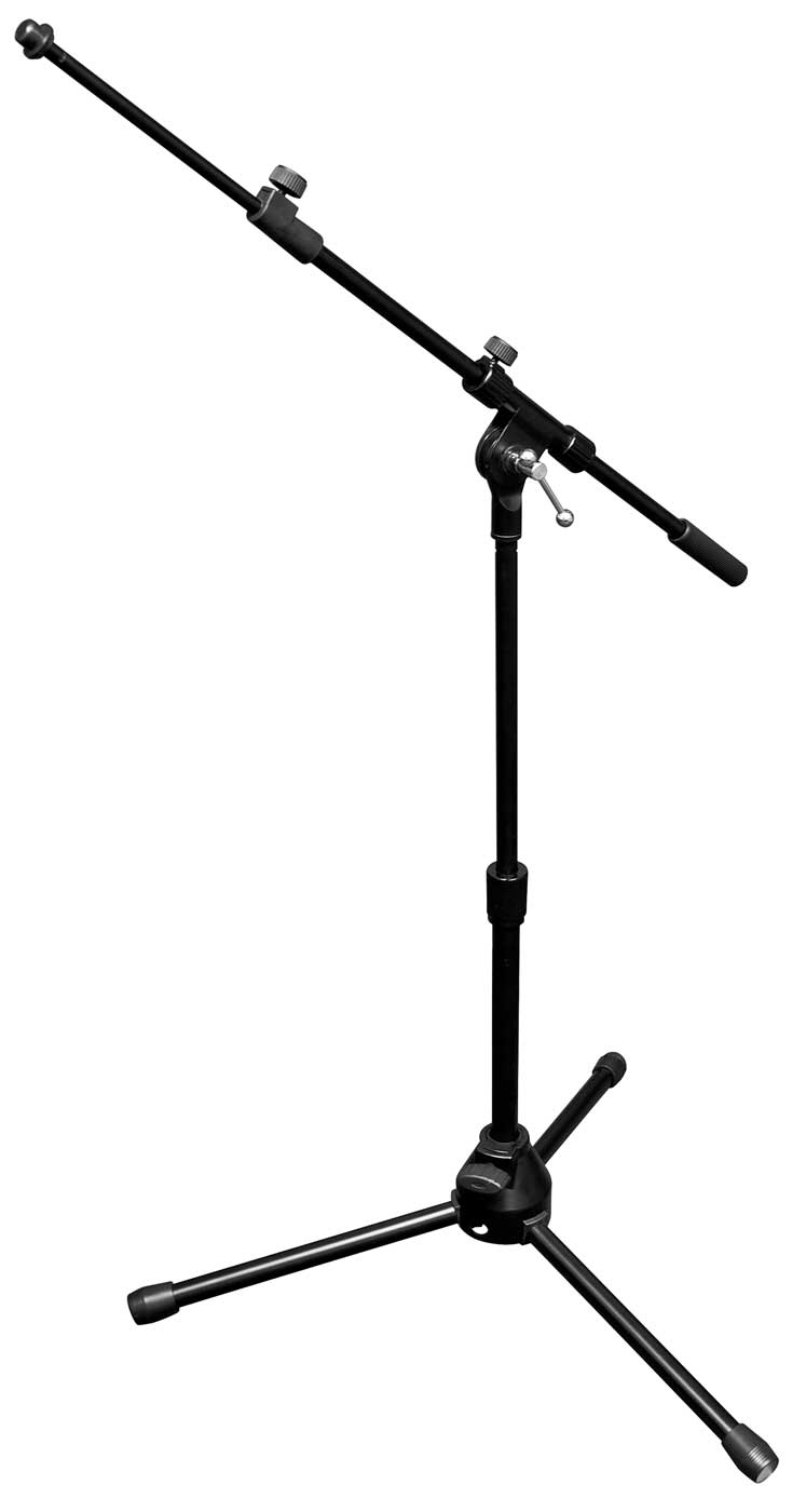Short Microphone Stand with Telescopic Boom Arm