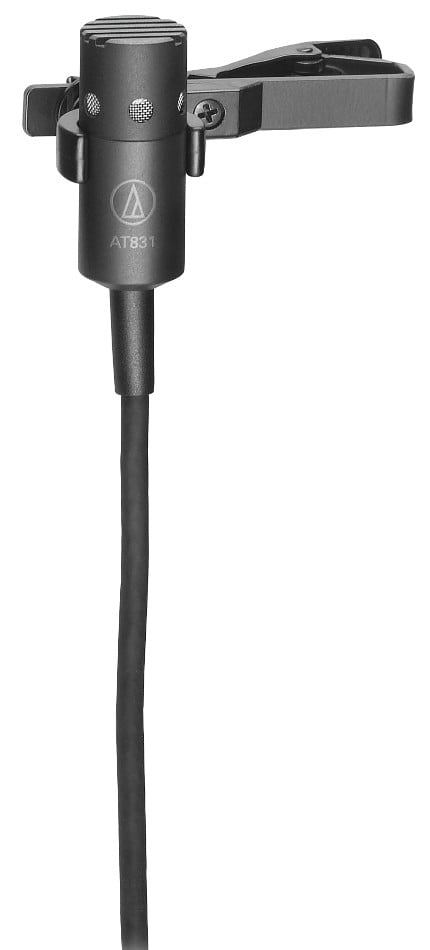 Lavalier Cardioid Microphone, Locking 4-pin Connector for AT UniPack Bodypack Wireless Systems