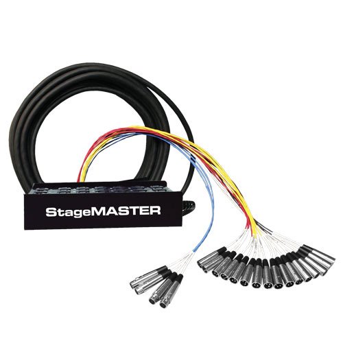 100 ft. 16x XLR Mic Channel, 4x XLR Return Fan to Box Snake