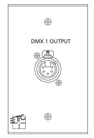 DMX Out Plug-In Station, 1 Gang