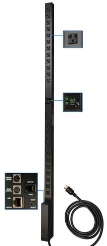 Power Distribution Unit, Digitally Monitored, 120V, 30A