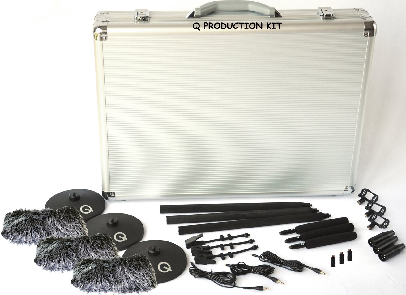 Mini Shotgun Microphone Kit with (3) QMSG1 Shotgun Microphones