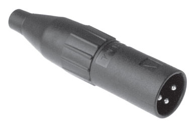 XLR3 Male, Machined, Plastic