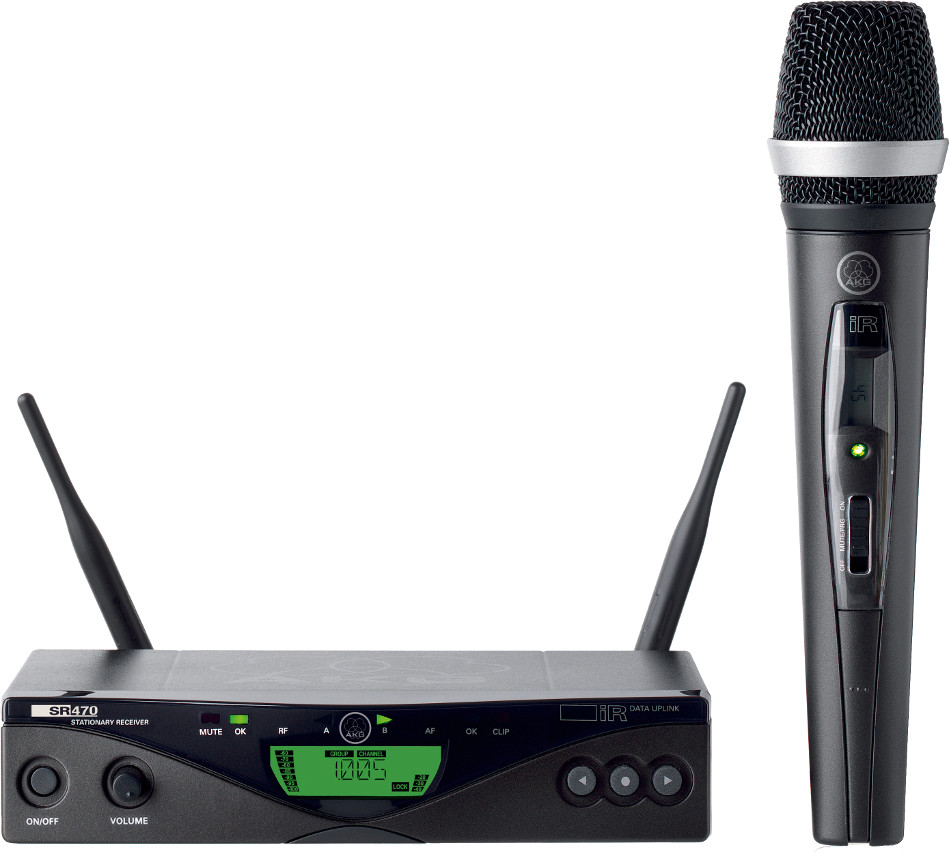 UHF Wireless System with HT470 Handheld MicrophoneTransmitter