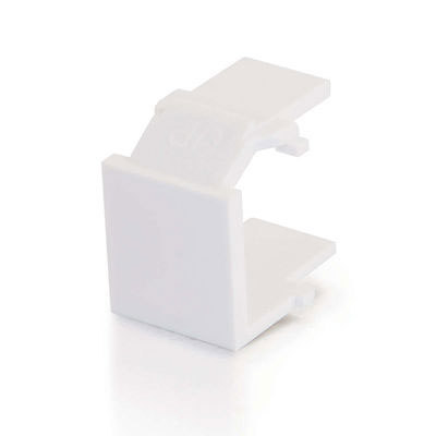 Snap-In Blank Keystone Insert Module, White