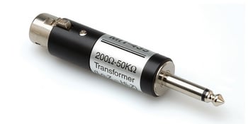 Mic Transformer, XLR3F to 1/4" TS