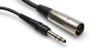 Interconnect Cable, XLR-M to TRS, 20'
