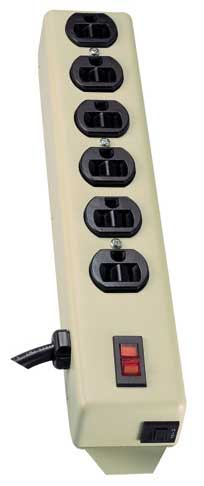 Power Taps, Relocateable, 6-out