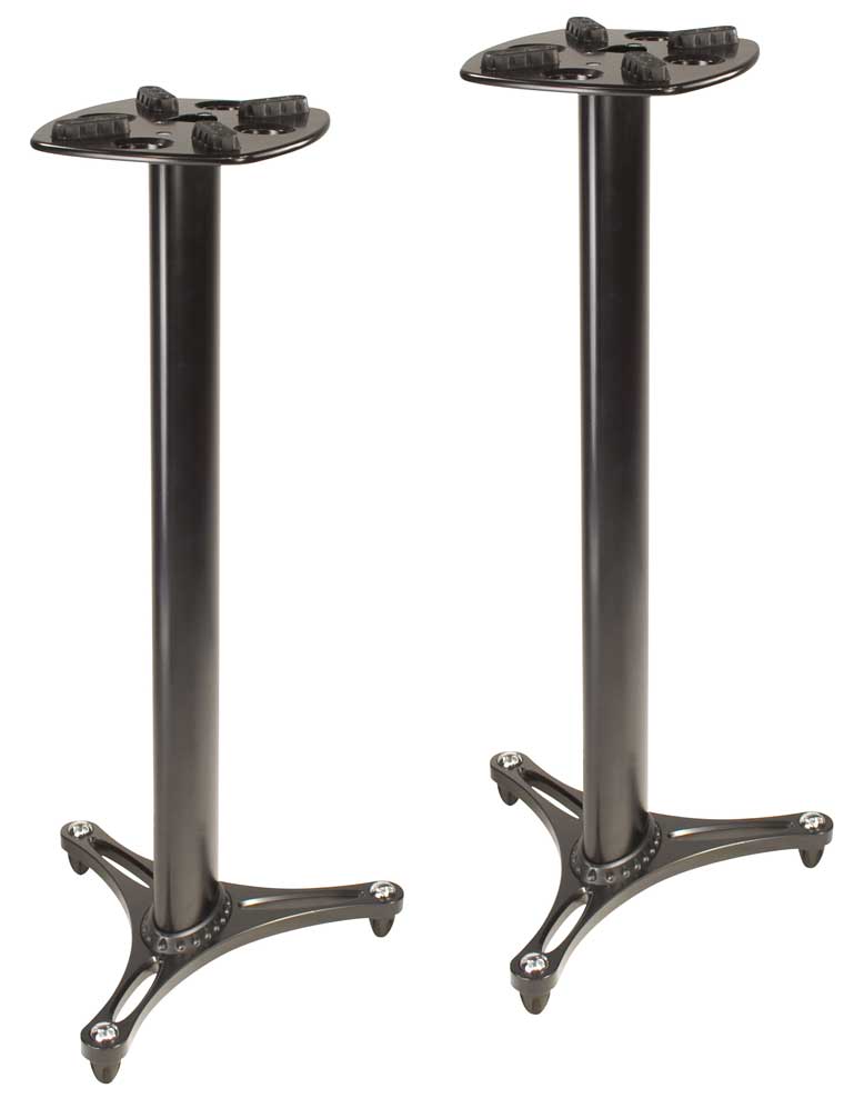 Columnar Monitor Stand, 1 pair, Black