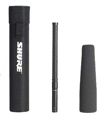 Medium Condenser Shotgun Microphone w/Case & Screen