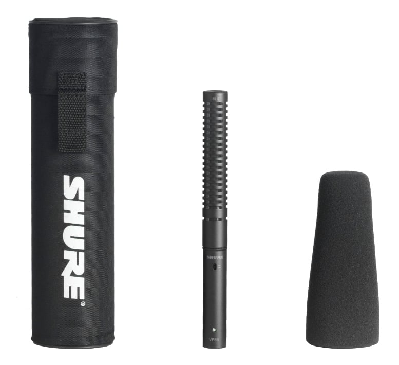 Condenser Shotgun Microphone w/Case & Screen