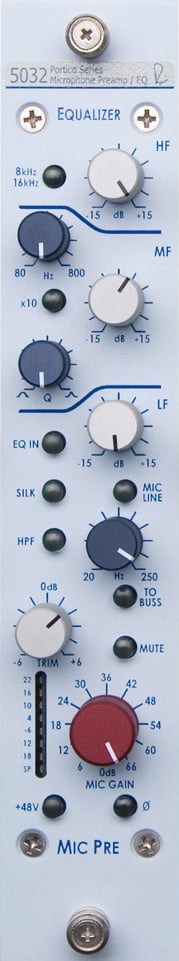 Single-Channel Vertical Mic Preamp/3-Band EQ