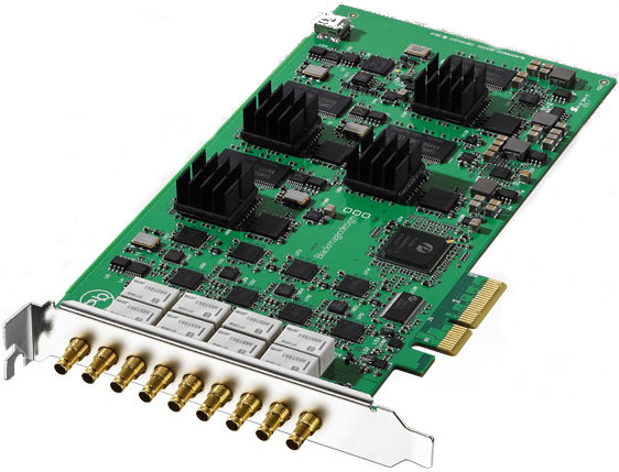 Broadcast-Grade PCI Express Video Card with 4x SDI I/O