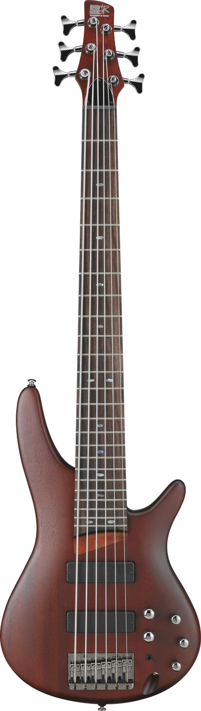 Brown Mahogany SR Series 6-String Electric Bass