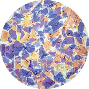 Warm Contrast Prismatic Glass Gobo