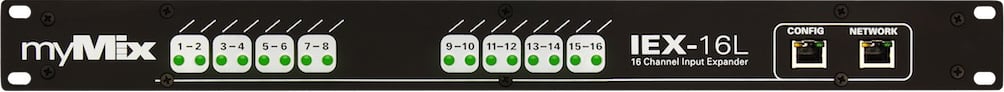 1RU 16-Channel Analog Line-Level Input Expander Module with 2x8 ADAT Inputs