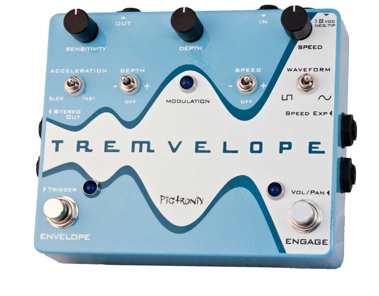 Envelope Modulated Tremolo Pedal