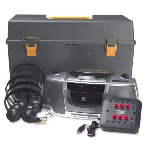 6 Station Personal Listening Center with Headphones