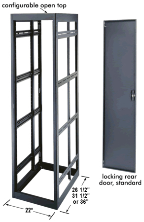 MRK Series 19" Gangable Enclosures, 44 space