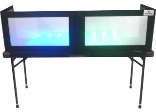 Table Top Lycra Facade, Black, 16"x58"