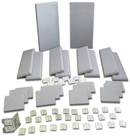 120 sq. ft. Broadway Acoustical Room Kit with 2 Broadway Panels, 8 Control Columns, 12 Scatter Blocks